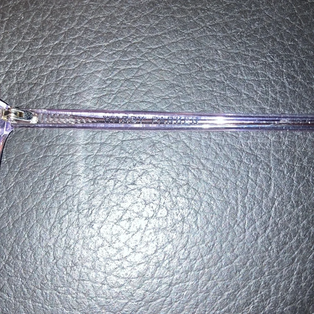 Warby Parker Translucent Lavender Round Sunglasses - Picture 3 of 6